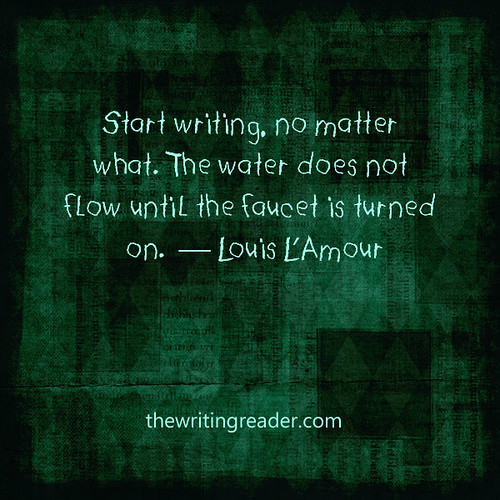 Writing faucet quote L'Amour